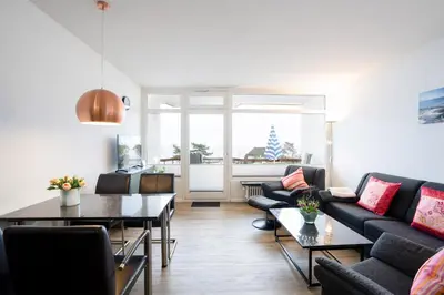 Ein Sitzbereich in der Unterkunft HOF 210 - Berliner Hof - Seeblick