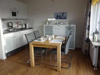 Küche/Küchenzeile in der Unterkunft TER 101 - Terrassenhuegel -Teilseeblick