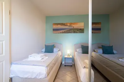 Ein Bett oder Betten in einem Zimmer der Unterkunft HAN 618 - Appartementresidenz