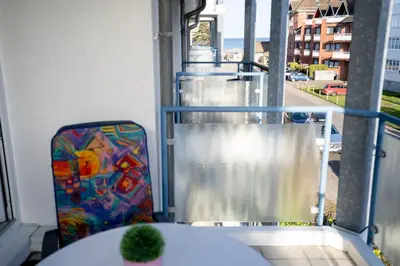 Ein Balkon oder eine Terrasse in der Unterkunft HAN 618 - Appartementresidenz