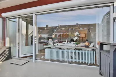 Ein Balkon oder eine Terrasse in der Unterkunft Am Kardohr 5, Appartement Meerhauch