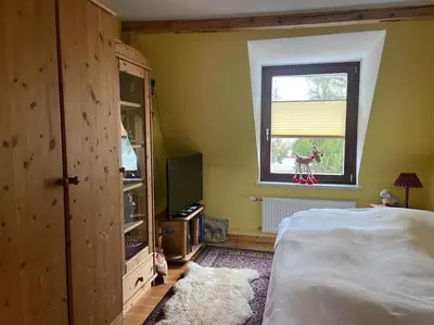Ein Bett oder Betten in einem Zimmer der Unterkunft Landhaus Anke