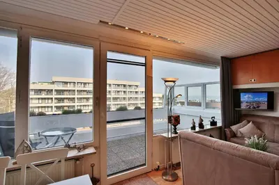 Ein Balkon oder eine Terrasse in der Unterkunft Terrassenhügel Appartement 306