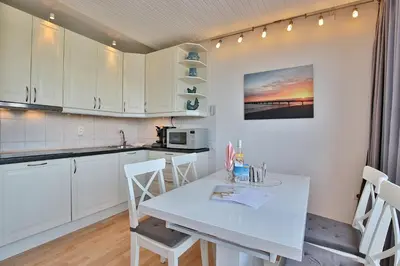 Küche/Küchenzeile in der Unterkunft Terrassenhügel Appartement 306