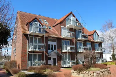 Das Gebäude in dem sich die Ferienwohnung befindet