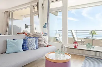 Ein allgemeiner Meerblick oder ein Meerblick von der Ferienwohnung aus