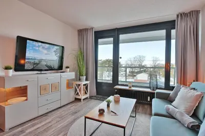 TV/Unterhaltungsangebot in der Unterkunft Haus Meeresstrand Appartement 