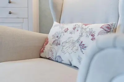 Ein Bett oder Betten in einem Zimmer der Unterkunft An der Waldkapelle 26 Das Ostsee Perlchen
