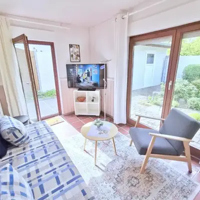 Obj 47 Ferienbungalow für 2 Personen WLAN Terrasse ca 300 m zum Strand