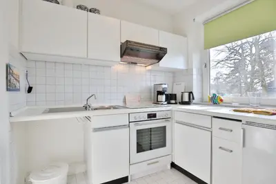 Küche/Küchenzeile in der Unterkunft Haus Kastanienallee 3 Appartement 5