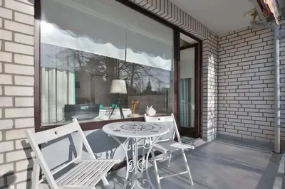 Ein Patio oder anderer Außenbereich in der Unterkunft Haus Kastanienallee 3 Appartement 5