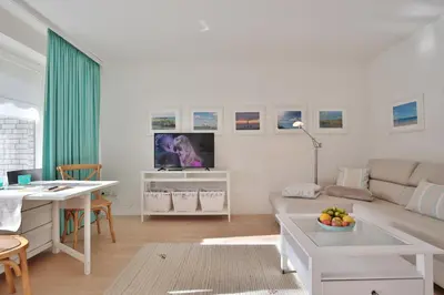 TV/Unterhaltungsangebot in der Unterkunft Haus Kastanienallee 3 Appartement 5