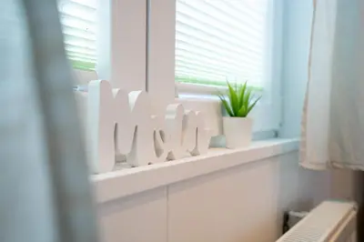 Ein Badezimmer in der Unterkunft Ostseecamp Ferienhaus 