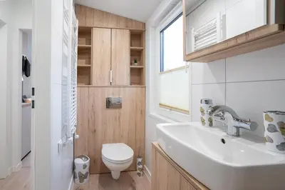 Ein Badezimmer in der Unterkunft Ostseecamp Ferienhaus 