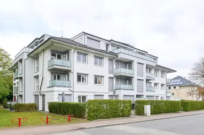 Das Gebäude in dem sich die Ferienwohnung befindet
