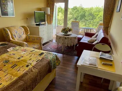 TV/Unterhaltungsangebot in der Unterkunft Waldstrandnest mit Weitblick