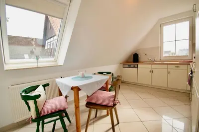 Küche/Küchenzeile in der Unterkunft Villa Wilhelma Apartment A2 1 OG