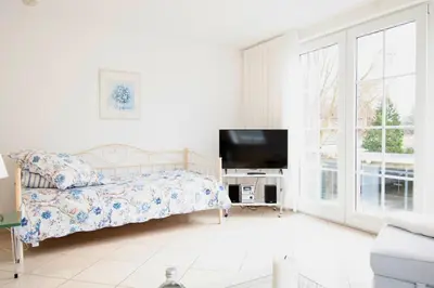 TV/Unterhaltungsangebot in der Unterkunft Villa Wilhelma Apartment A2 1 OG