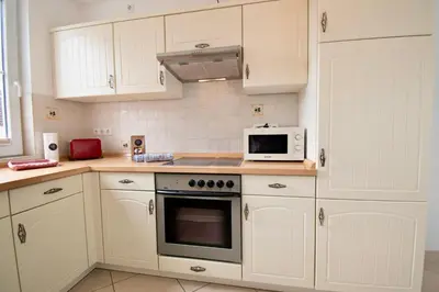 Küche/Küchenzeile in der Unterkunft Villa Wilhelma Apartment A2 1 OG