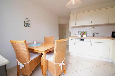 Küche/Küchenzeile in der Unterkunft Villa Wilhelma Apartment A1 EG