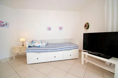 TV/Unterhaltungsangebot in der Unterkunft Villa Wilhelma Apartment A1 EG
