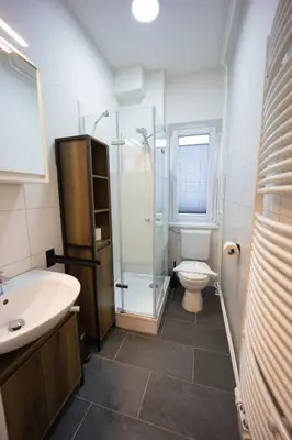 Ein Badezimmer in der Unterkunft HejU - Design Neuer Altbau - gute Parkmöglichkeiten