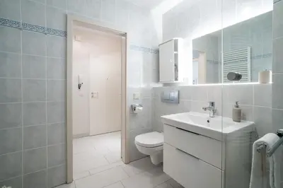 Ein Badezimmer in der Unterkunft OST29c Ferienwohnung Urlaubsglück