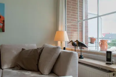 Ein Sitzbereich in der Unterkunft Ferienwohnung Achtsam in Scharbeutz
