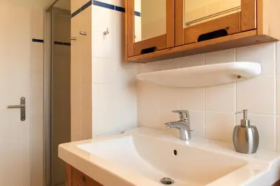 Ein Badezimmer in der Unterkunft Ferienwohnung Achtsam in Scharbeutz