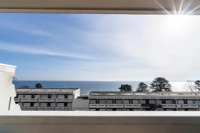 Ein allgemeiner Meerblick oder ein Meerblick von der Ferienwohnung aus