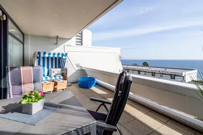 Ein Balkon oder eine Terrasse in der Unterkunft Ferienpark Sierksdorf App 212