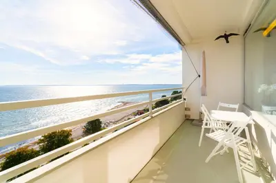 Ein allgemeiner Meerblick oder ein Meerblick von der Ferienwohnung aus