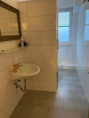 Ein Badezimmer in der Unterkunft Family Apartments Lübeck