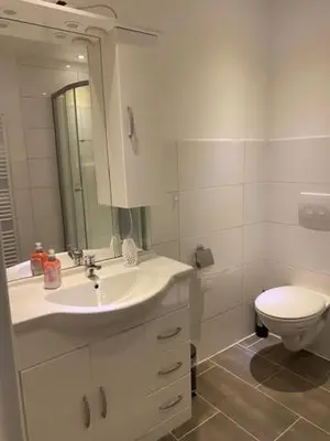 Ein Badezimmer in der Unterkunft Family Apartments Lübeck