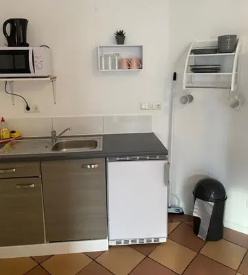 Küche/Küchenzeile in der Unterkunft Family Apartments Lübeck