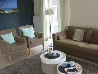 Ein Sitzbereich in der Unterkunft Deck 3 Modern retreat