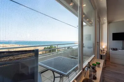Ein Balkon oder eine Terrasse in der Unterkunft Ferienpark Sierksdorf App 779