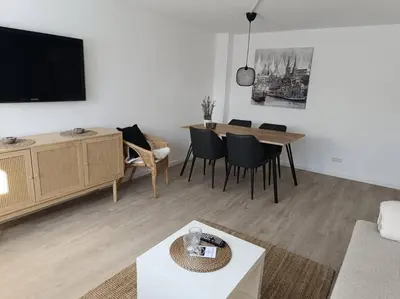 TV/Unterhaltungsangebot in der Unterkunft Strandnahe Ferienwohnung