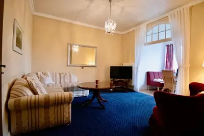 TV/Unterhaltungsangebot in der Unterkunft Villa Wilhelma Strandallee 146 Villa Wilhelma Apartment 6