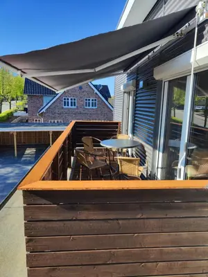 Ein Balkon oder eine Terrasse in der Unterkunft Zum Keglertreff