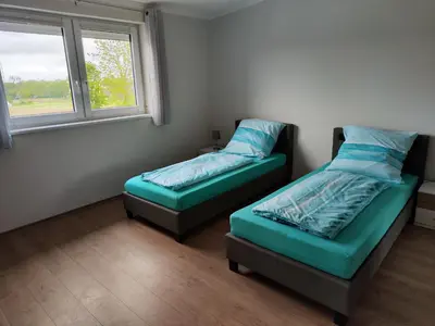 Ein Bett oder Betten in einem Zimmer der Unterkunft Zum Keglertreff