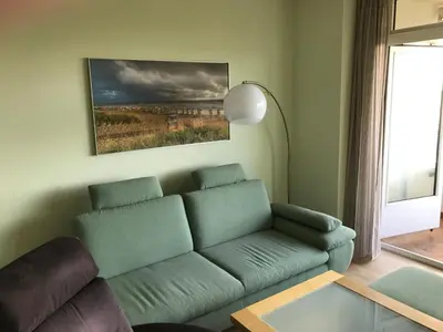 Ein Sitzbereich in der Unterkunft Sunnyside 95
