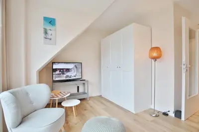 TV/Unterhaltungsangebot in der Unterkunft Haus Ostseeallee Appartement 60