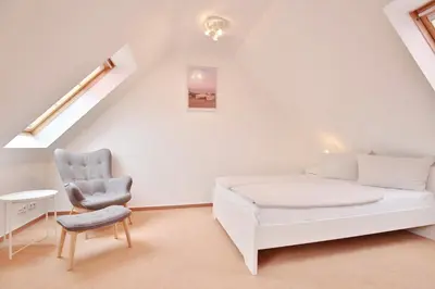 Ein Sitzbereich in der Unterkunft Haus Ostseeallee Appartement 60