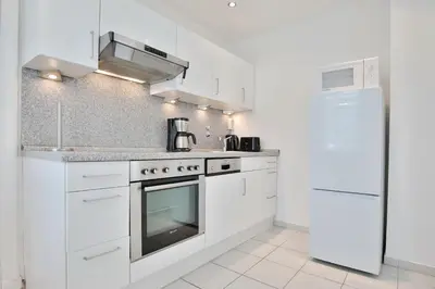 Küche/Küchenzeile in der Unterkunft Haus Strandidyll Haus1