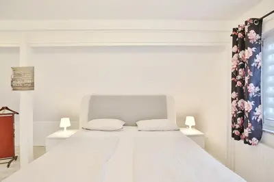 Ein Bett oder Betten in einem Zimmer der Unterkunft Haus Strandidyll Haus1