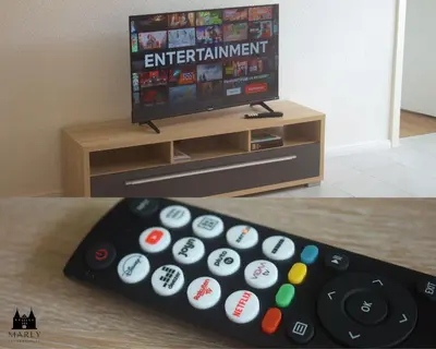 TV/Unterhaltungsangebot in der Unterkunft Ferienwohnung Marly