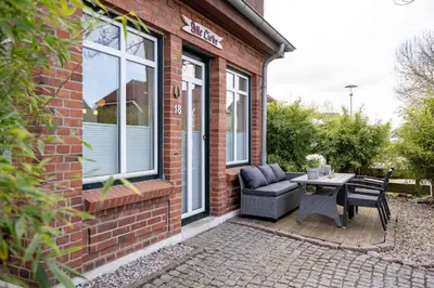 Ein Sitzbereich in der Unterkunft AMW18 Ferienwohnung Alte Liebe