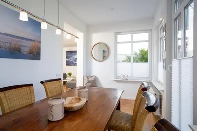 Ein Sitzbereich in der Unterkunft AMW18 Ferienwohnung Alte Liebe