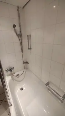 Ein Badezimmer in der Unterkunft Gemütliche Ferienresidenz mit Meerblick über die wundervolle Lübecker Bucht
